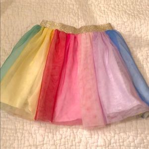Hanna Andersson rainbow tulle skirt